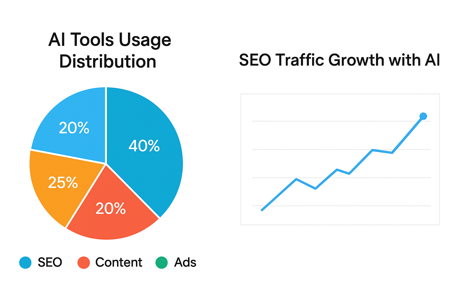 Pie chart and the graph